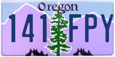 OR license plate 141FPY