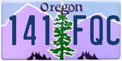 OR license plate 141FQC