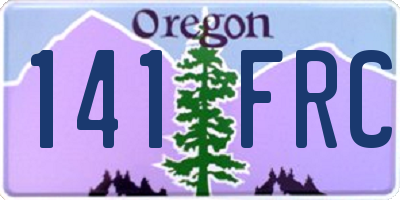OR license plate 141FRC
