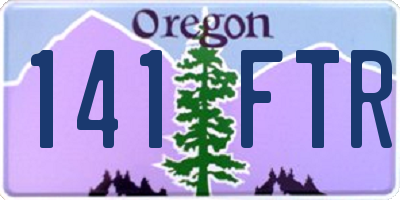 OR license plate 141FTR