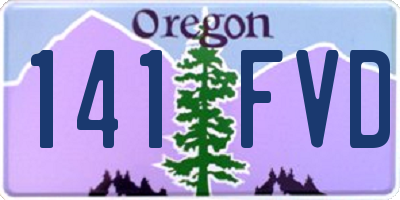 OR license plate 141FVD