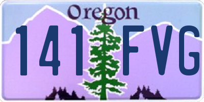 OR license plate 141FVG