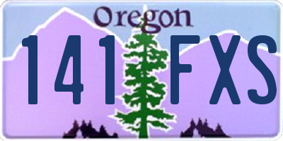 OR license plate 141FXS