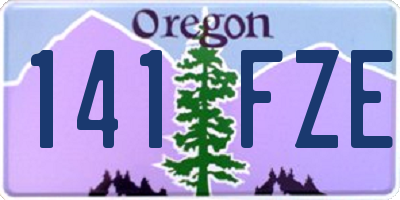 OR license plate 141FZE
