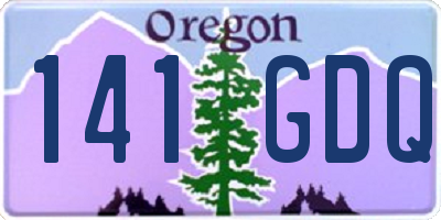 OR license plate 141GDQ