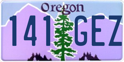 OR license plate 141GEZ