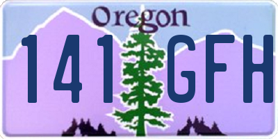 OR license plate 141GFH