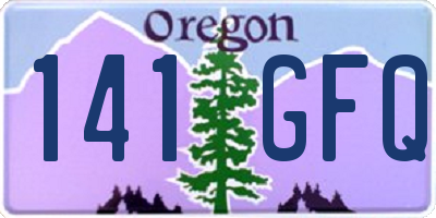OR license plate 141GFQ