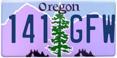 OR license plate 141GFW