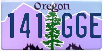 OR license plate 141GGE