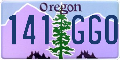OR license plate 141GGO