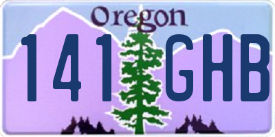 OR license plate 141GHB