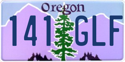 OR license plate 141GLF