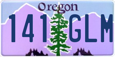 OR license plate 141GLM
