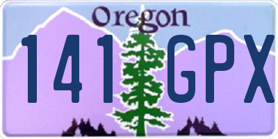 OR license plate 141GPX