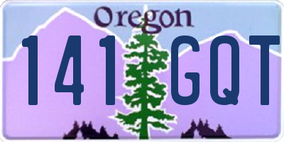 OR license plate 141GQT