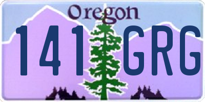 OR license plate 141GRG
