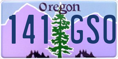 OR license plate 141GSO