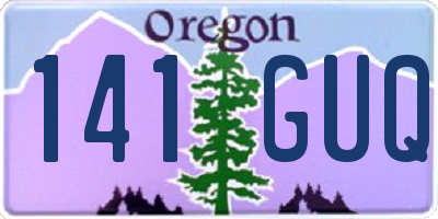 OR license plate 141GUQ