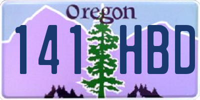 OR license plate 141HBD
