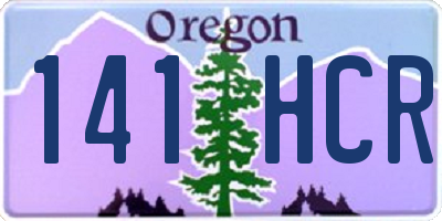 OR license plate 141HCR