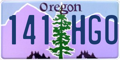OR license plate 141HGO