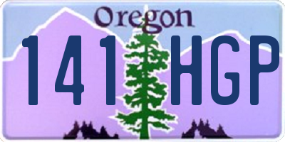 OR license plate 141HGP