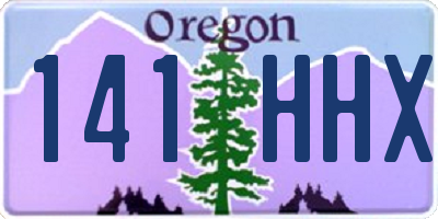 OR license plate 141HHX