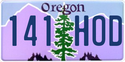OR license plate 141HOD