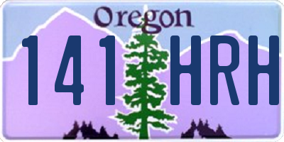 OR license plate 141HRH