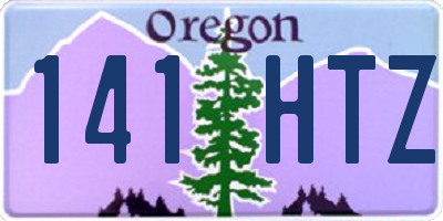 OR license plate 141HTZ
