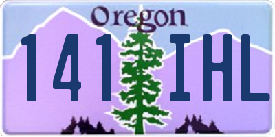OR license plate 141IHL