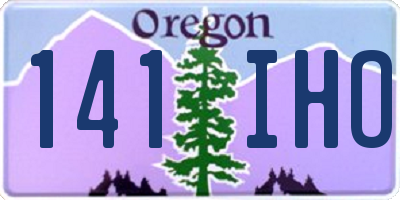 OR license plate 141IHO