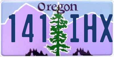OR license plate 141IHX