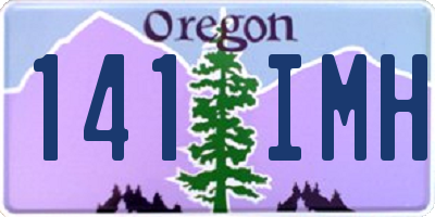 OR license plate 141IMH