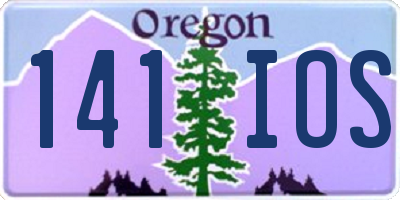 OR license plate 141IOS