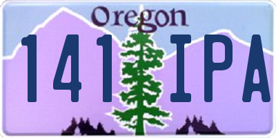 OR license plate 141IPA