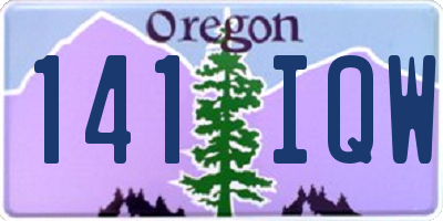 OR license plate 141IQW
