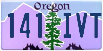 OR license plate 141IVT