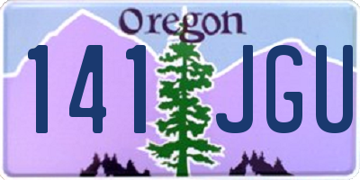 OR license plate 141JGU