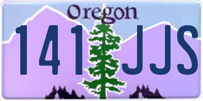 OR license plate 141JJS