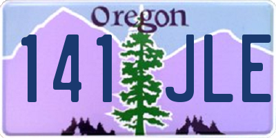 OR license plate 141JLE