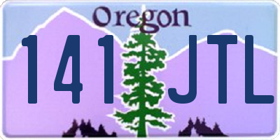 OR license plate 141JTL