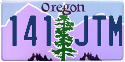 OR license plate 141JTM