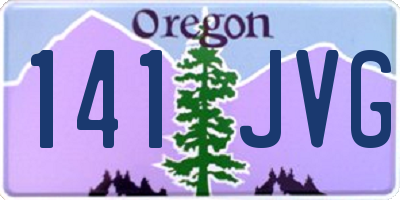 OR license plate 141JVG