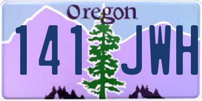 OR license plate 141JWH