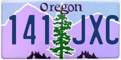 OR license plate 141JXC