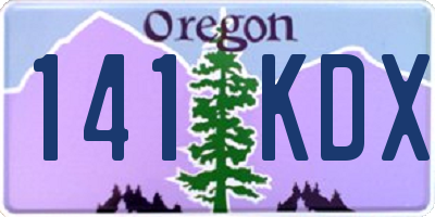 OR license plate 141KDX