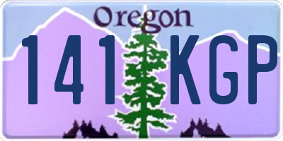 OR license plate 141KGP