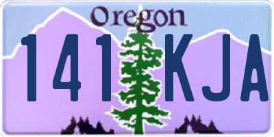 OR license plate 141KJA